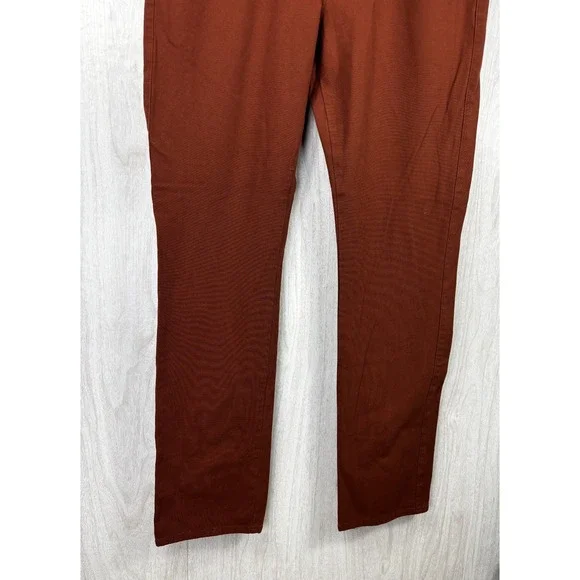 Peter Millar Crown Crafted Wayfare 5 Pocket Pants Mens 35x32 Rust‎ Stretch